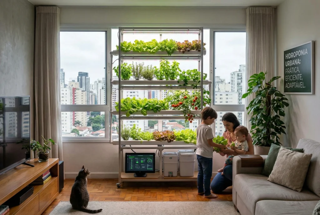 Hidroponia em canos de PVC: sistemas para espaços pequenos